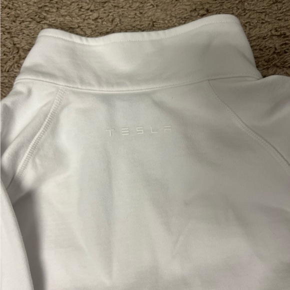 New White Medium Tesla 1/4 zip jacket - Picture 4 of 4